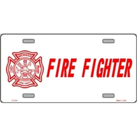 LP - 334 Firefighter License Plate - 2823
